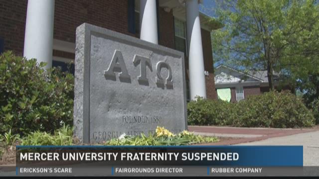 Mercer fraternity suspended for alleged violations | 13wmaz.com